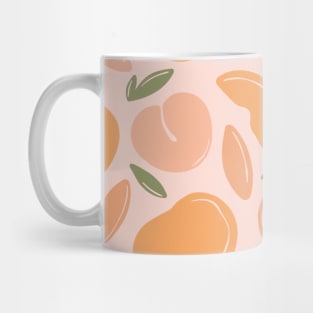 Peach Romantic Pattern Fruits Boho Mug